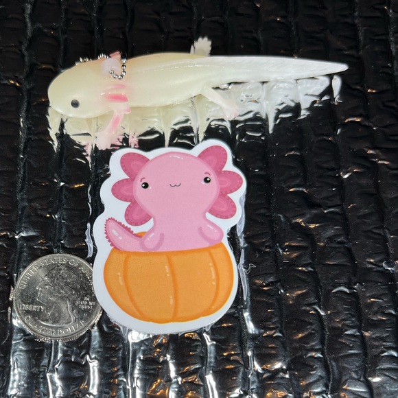 PUMPKalotl Axolotl Crazy Trending WaterProof Single Decor Accent Sticker - Picture 4 of 4